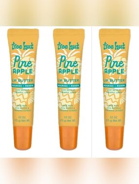 3 X Tree Hut Sugarlips Lip Butter, Lock in Moisture & Nourish Skin